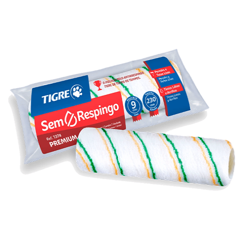 Rolo de Lã de 23cm Anti-Gota Tigre